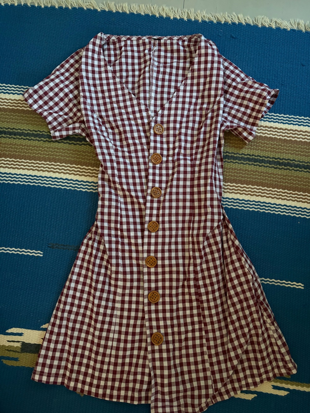 Custom Made Gingham Mini Dress